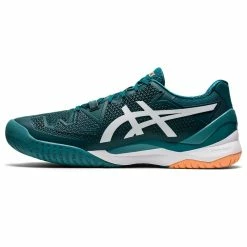 Alternative view of Asics Gel Resolution 8 Men's Tennis Shoe (Velvet Pine/White)
