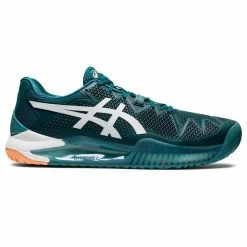 Asics Gel Resolution 8 Men's Tennis Shoe (Velvet Pine/White)