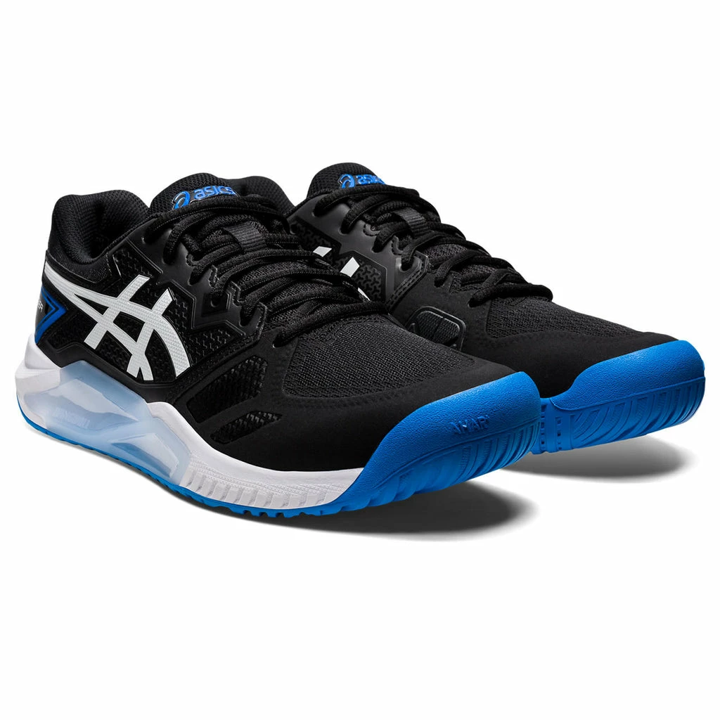 Asics Gel Challenger 13 Men's Tennis Shoe (Black/Electric Blue) - Image 6