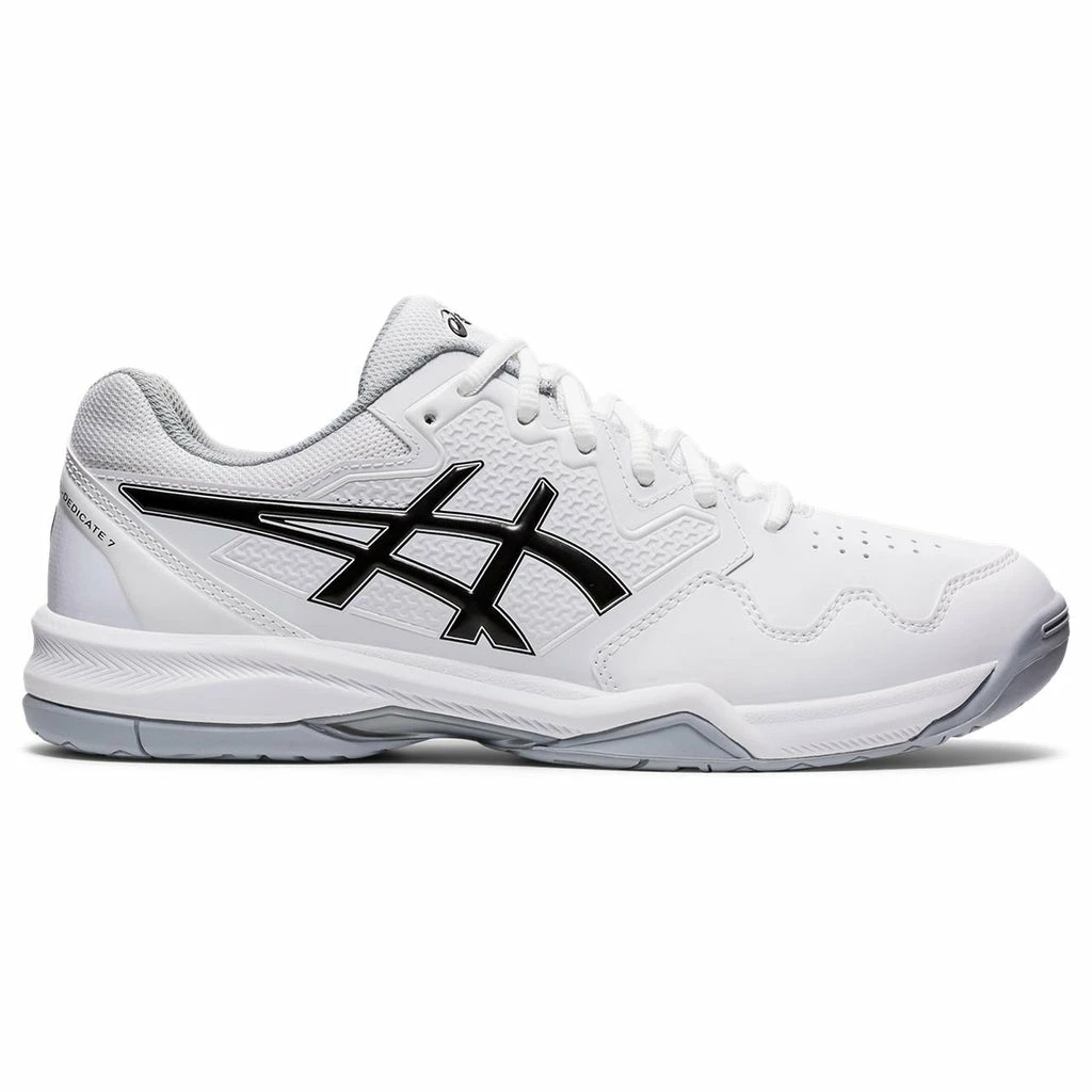 Asics Gel Dedicate 7 Men's Tennis Shoe (White/Black) 3 Asics Gel Dedicate 7 Men's Tennis Shoe (White/Black)