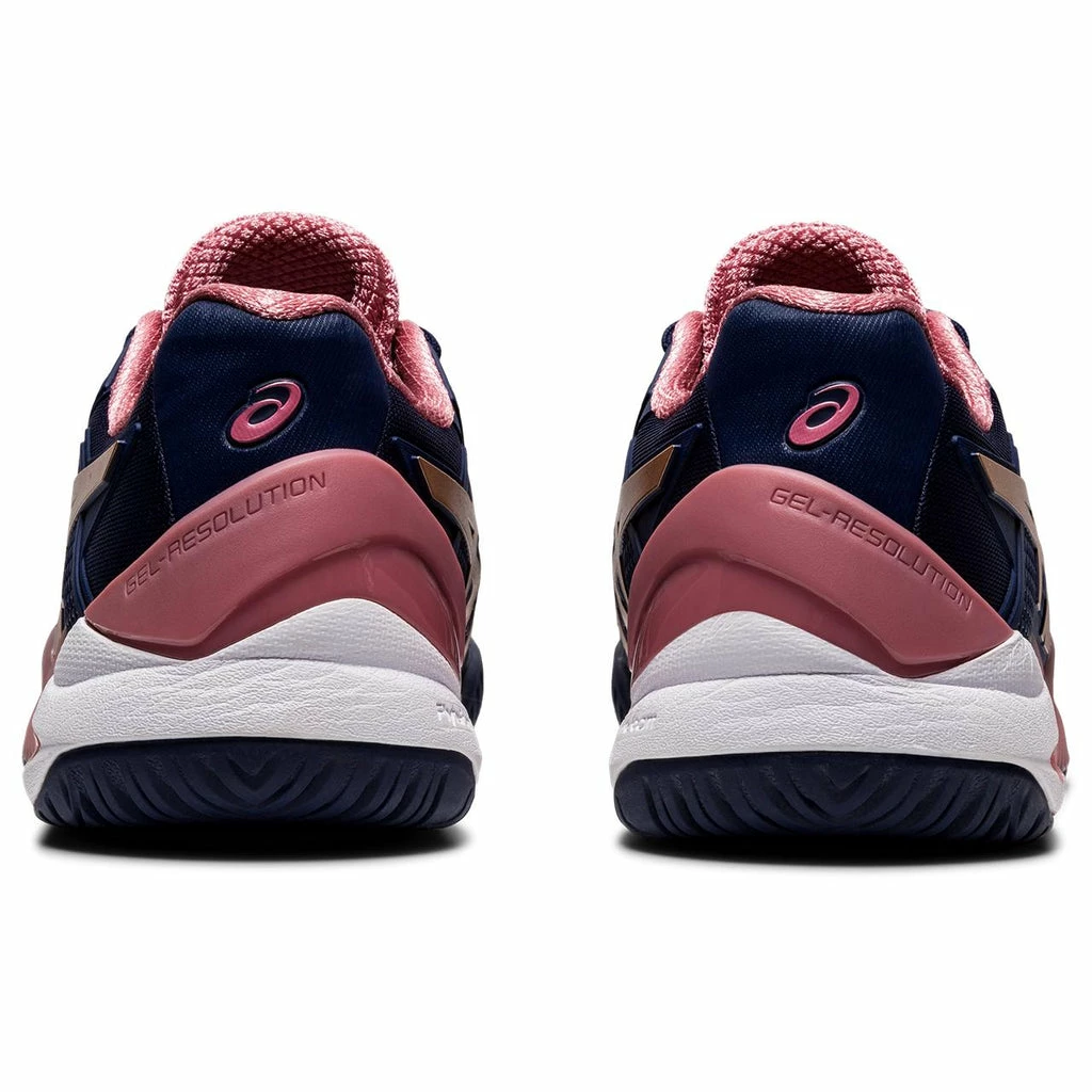 Asics Gel Resolution 8 Women's Tennis Shoe (Peacoat/Rose Gold) - Image 5