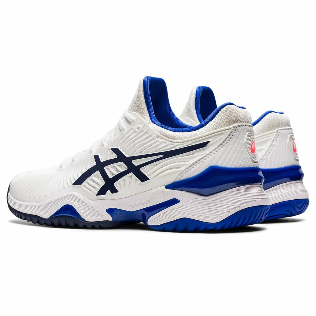 Asics Court FF 2 Women's Tennis Shoe (White/Blue) 8 Asics Court FF 2 Women's Tennis Shoe (White/Blue) - Image 6
