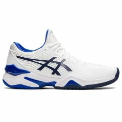 Asics Court FF 2 Women's Tennis Shoe (White/Blue)