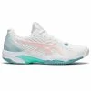 Asics Solution Speed FF 2 Women's Tennis Shoe (White/Frosted Rose)
