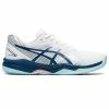 Asics Gel Game 8 Women's Tennis Shoe (White/Light Indigo)