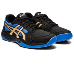 Alternative view of Asics Gel Game 7 GS Junior Tennis Shoe (Black/Blue/Gold)