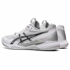 Asics Gel Tactic Women's Indoor Court Shoe (White/Silver) 12 Asics Gel Tactic Women's Indoor Court Shoe (White/Silver) -Adidas Shop 1072A070 101 SB FL GLB PNG 1280x1280 JPG 1024x1024