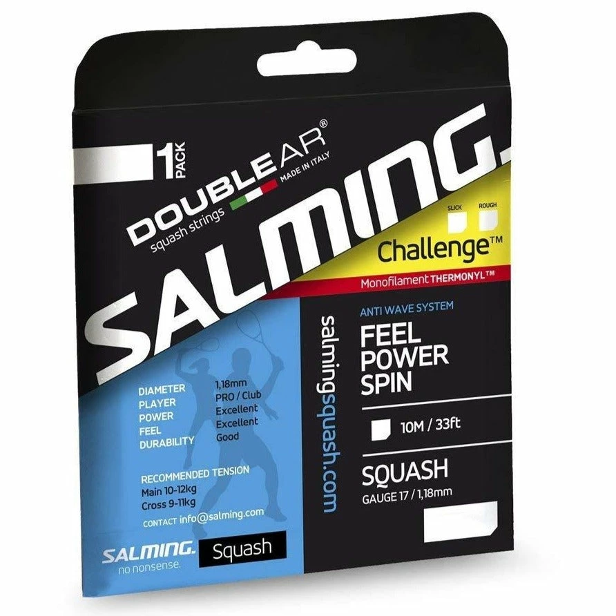 Salming Challenge Slick 17 Squash String (Royal Blue) 3 Salming Challenge Slick 17 Squash String (Royal Blue)
