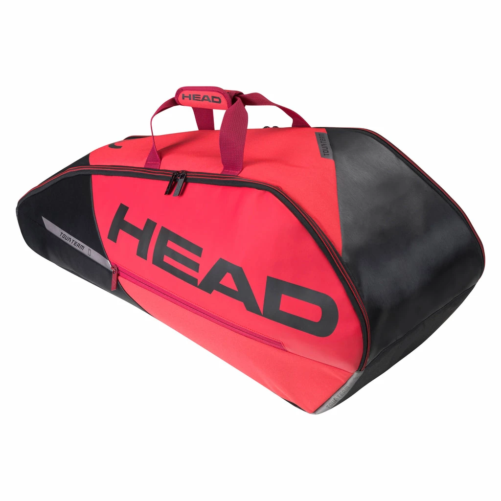 Head Tour Team Combi 6 Pack Racquet Bag (Black/Red) 3 Head Tour Team Combi 6 Pack Racquet Bag (Black/Red)