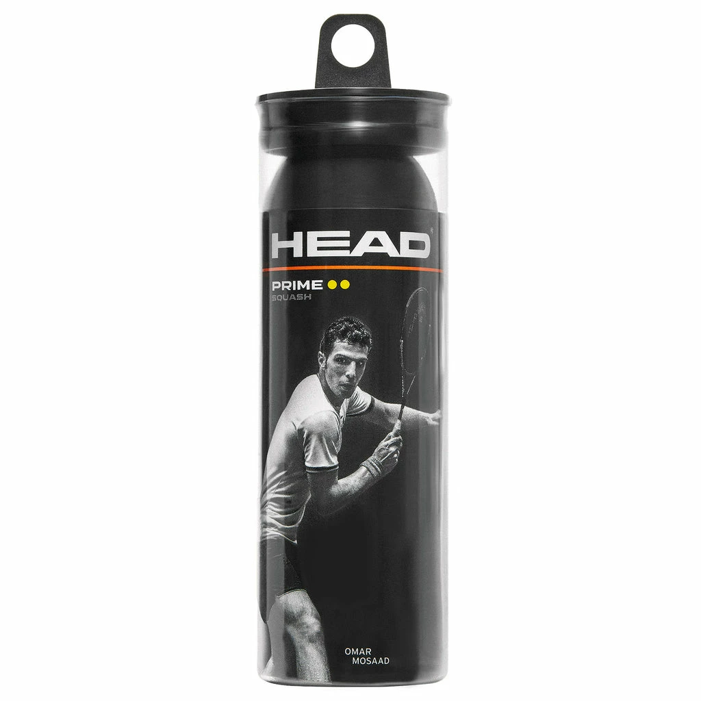 Head Prime Double Yellow Dot Squash Balls (3 Balls) 3 Head Prime Double Yellow Dot Squash Balls (3 Balls)