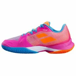 Babolat Jet Mach III AC Women's Tennis Shoe (Pink) 5 Babolat Jet Mach III AC Women's Tennis Shoe (Pink) -Adidas Shop 31S21685 JETMACH3CLAYW 5052 HotPink int 1024x1024