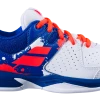 Babolat Pulsion AC Junior Tennis Shoe (White/Blue) 1 Babolat Pulsion AC Junior Tennis Shoe (White/Blue) -Adidas Shop 32 33S20482 PULSION AC JR 1044 White Dazzling Blue ext 1024x1024