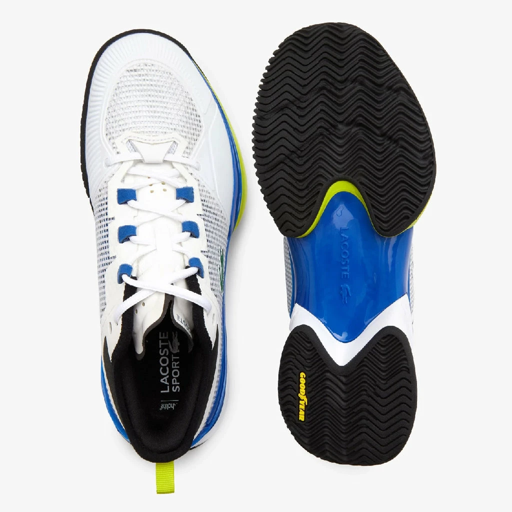 Lacoste AG-LT21 Ultra Textile Men's Tennis Shoes (White/Blue) 5 Lacoste AG-LT21 Ultra Textile Men's Tennis Shoes (White/Blue) - Image 3