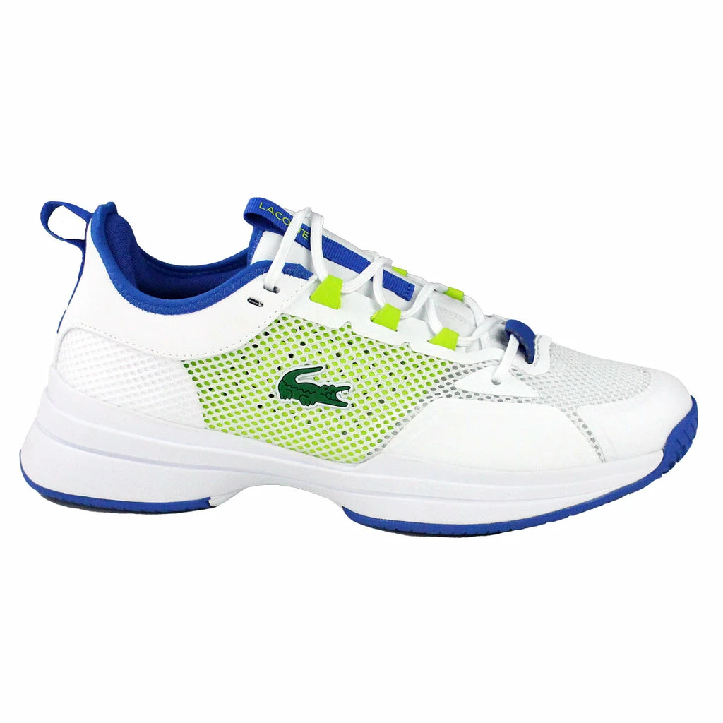 Lacoste AG-LT21 Textile Men's Tennis Shoes (White/Blue) 3 Lacoste AG-LT21 Textile Men's Tennis Shoes (White/Blue)