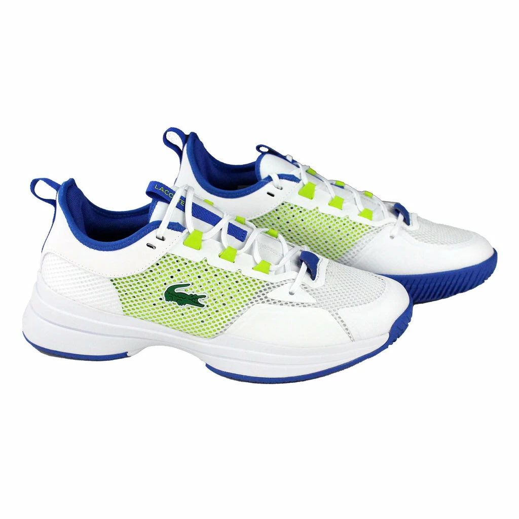 Lacoste AG-LT21 Textile Men's Tennis Shoes (White/Blue) 5 Lacoste AG-LT21 Textile Men's Tennis Shoes (White/Blue) - Image 3