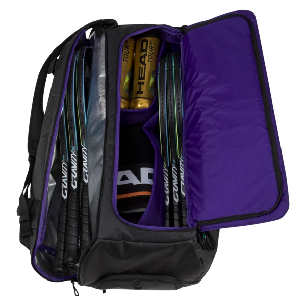 Head R-PET Gravity Duffel 12 Pack Racquet Bag (Black) 5 Head R-PET Gravity Duffel 12 Pack Racquet Bag (Black) - Image 3