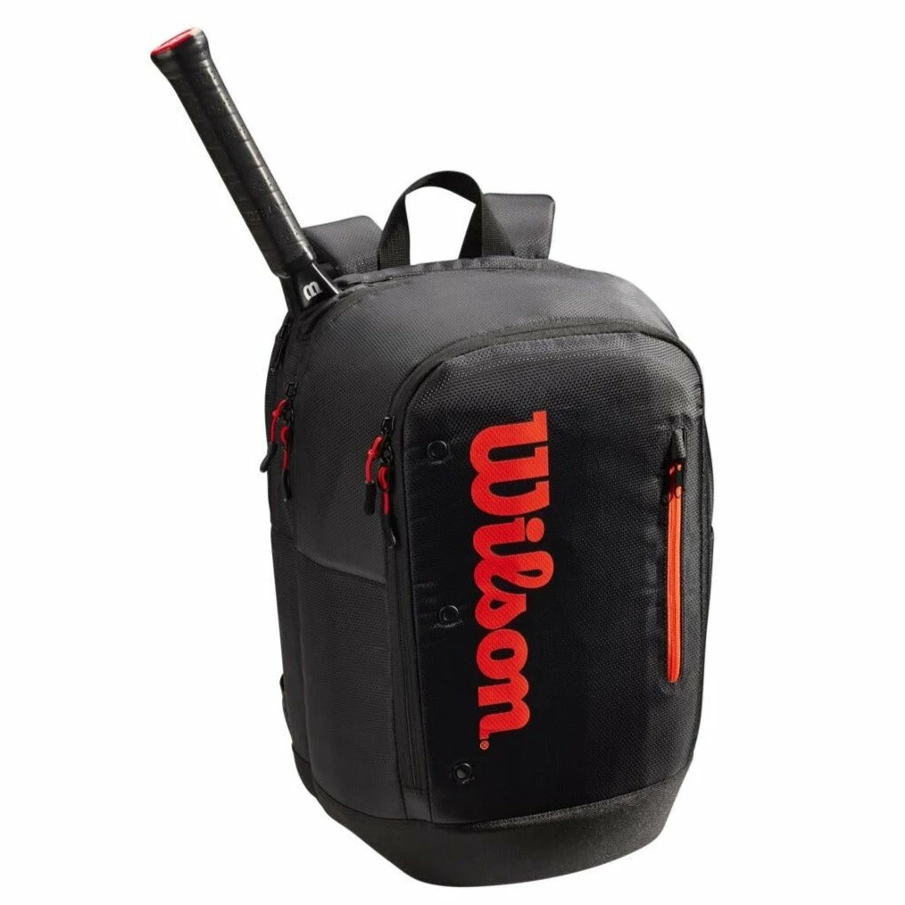 Wilson Tour Backpack Racquet Bag (Black/Red) 2 Wilson Tour Backpack Racquet Bag (Black/Red)