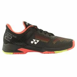 Yonex Power Cushion Sonicage 2 Men's Tennis Shoe (Black/Yellow)