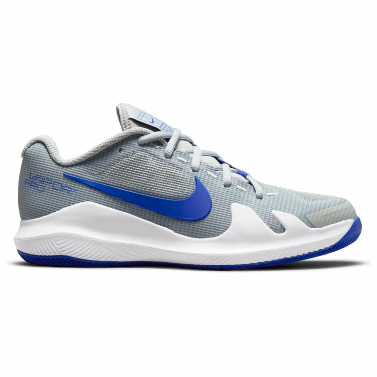 Nike Vapor Pro Junior Tennis Shoe (Grey/White) 3 Nike Vapor Pro Junior Tennis Shoe (Grey/White)