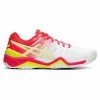 Asics Gel Resolution 7 Women's Tennis Shoe (White/Laser Pink)
