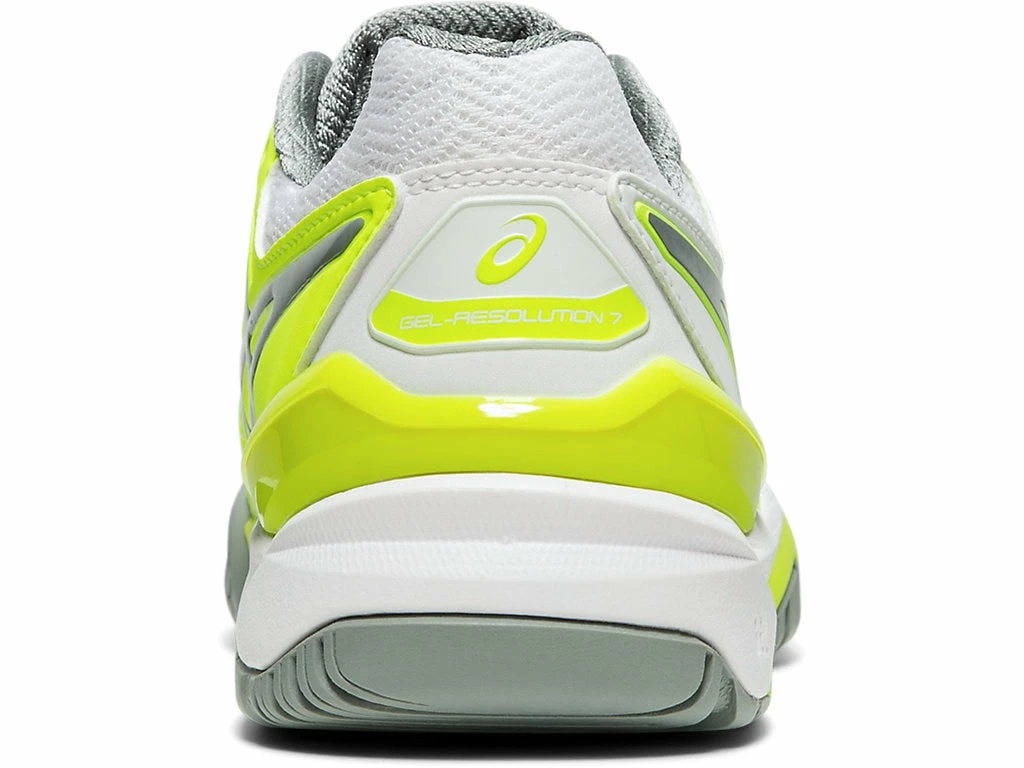 Asics Gel Resolution 7 Women's Tennis Shoe (Safety Yellow/Stone Green) 6 Asics Gel Resolution 7 Women's Tennis Shoe (Safety Yellow/Stone Green) - Image 4
