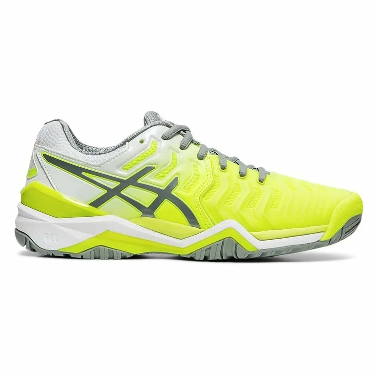 Asics Gel Resolution 7 Women's Tennis Shoe (Safety Yellow/Stone Green) 3 Asics Gel Resolution 7 Women's Tennis Shoe (Safety Yellow/Stone Green)