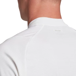 Adidas Men's Freelift HEAT.RDY Polo (White) 11 Adidas Men's Freelift HEAT.RDY Polo (White) -Adidas Shop FQ2434 APP on model detail 2 white 1024x1024