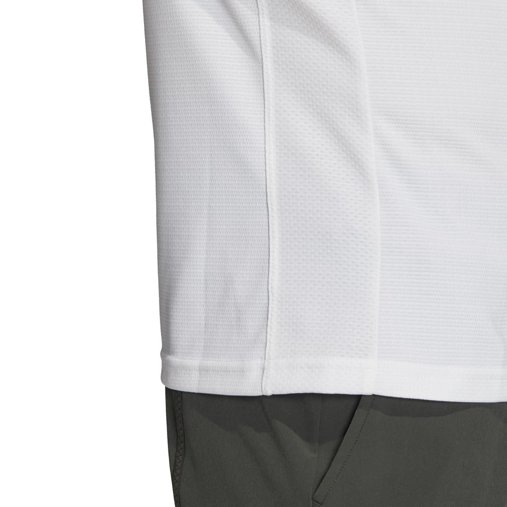 Adidas Men's Freelift HEAT.RDY Polo (White) 7 Adidas Men's Freelift HEAT.RDY Polo (White) - Image 5