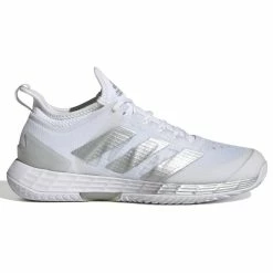 Adidas Adizero Ubersonic 4 Women's Tennis Shoe (White/Silver/Grey)