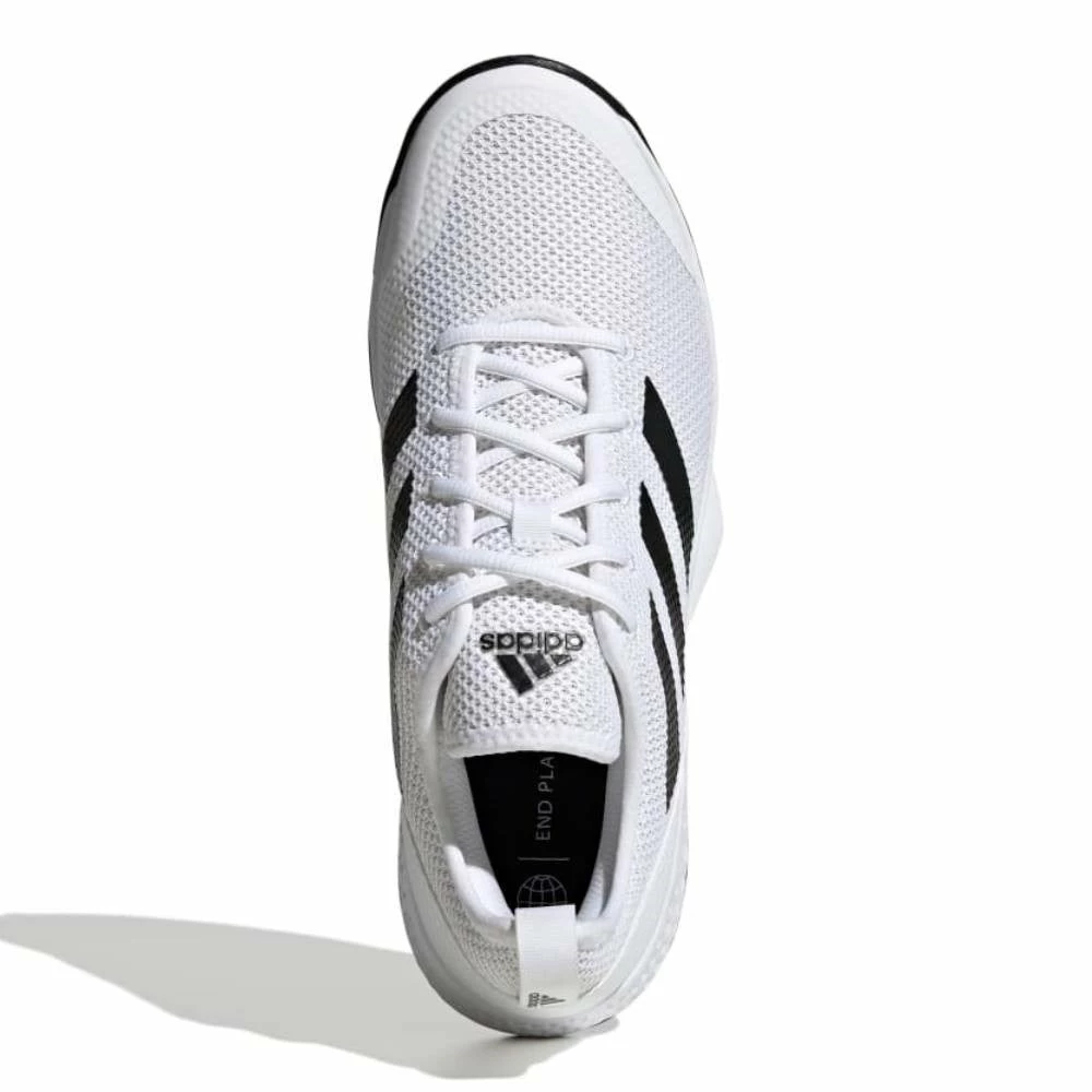 Adidas CourtFlash Men's Tennis Shoe (White/Black) 7 Adidas CourtFlash Men's Tennis Shoe (White/Black) - Image 5