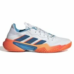 Adidas Barricade Men's Tennis Shoe (Blue/White/Orange)