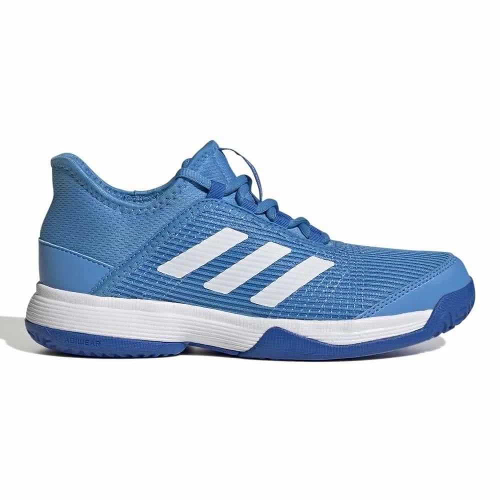 Adidas Adizero Club Junior Tennis Shoe (Pulse Blue/Cloud White) 3 Adidas Adizero Club Junior Tennis Shoe (Pulse Blue/Cloud White)