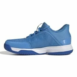 Adidas Adizero Club Junior Tennis Shoe (Pulse Blue/Cloud White) 9 Adidas Adizero Club Junior Tennis Shoe (Pulse Blue/Cloud White) -Adidas Shop GX1854 5 FOOTWEAR Photography SideMedialCenterView white 1024x1024