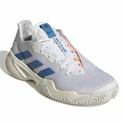 Alternative view of Adidas Barricade Parley Men's Tennis Shoe (White/Blue)