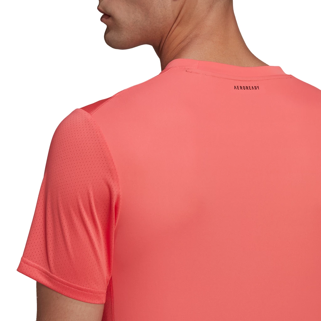 Adidas Men's 3 Stripes Club Top (Semi Turbo/Black) 8 Adidas Men's 3 Stripes Club Top (Semi Turbo/Black) - Image 6