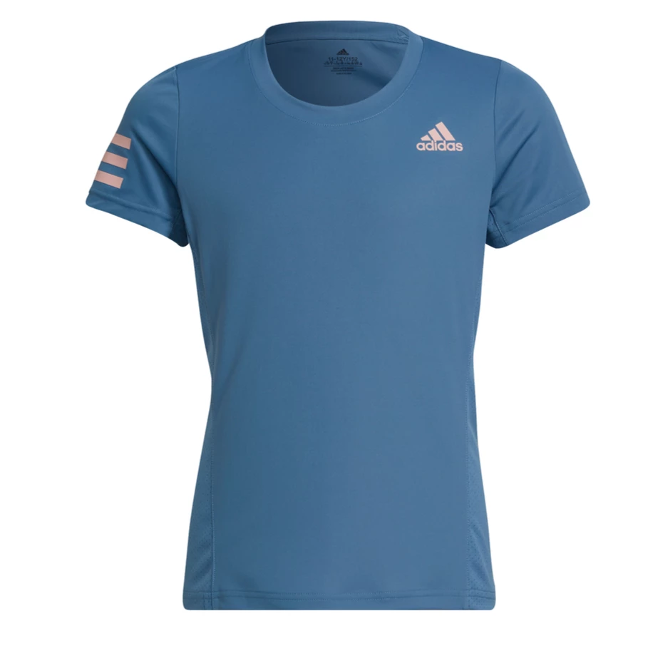 Adidas Girl's Club Tennis Top (Altered Blue/Wonder Mauve) 3 Adidas Girl's Club Tennis Top (Altered Blue/Wonder Mauve)
