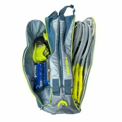 Head Tour Team Extreme Supercombi 9 Pack Racquet Bag (Yellow/Grey) 9 Head Tour Team Extreme Supercombi 9 Pack Racquet Bag (Yellow/Grey) -Adidas Shop HEAD Extreme Supercombi Grey Yellow 6 1024x1024
