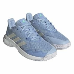 Adidas CourtJam Control Women's Tennis Shoe (Blue/White) 10 Adidas CourtJam Control Women's Tennis Shoe (Blue/White) -Adidas Shop HQ8471 6 FOOTWEAR Photography FrontLateralTopView transparent 1024x1024