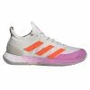 Adidas Adizero Ubersonic 4 Women's Tennis Shoe (White/Impact Orange) -Adidas Shop HR2034 1 FOOTWEAR Photography Side Lateral Center View transparent 1024x1024