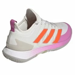 Adidas Adizero Ubersonic 4 Women's Tennis Shoe (White/Impact Orange) 13 Adidas Adizero Ubersonic 4 Women's Tennis Shoe (White/Impact Orange) -Adidas Shop HR2034 7 FOOTWEAR Photography Back Lateral Top View transparent 1024x1024