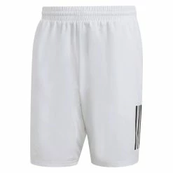 Adidas Men's Club 3 Stripe 7-inch Short (White)