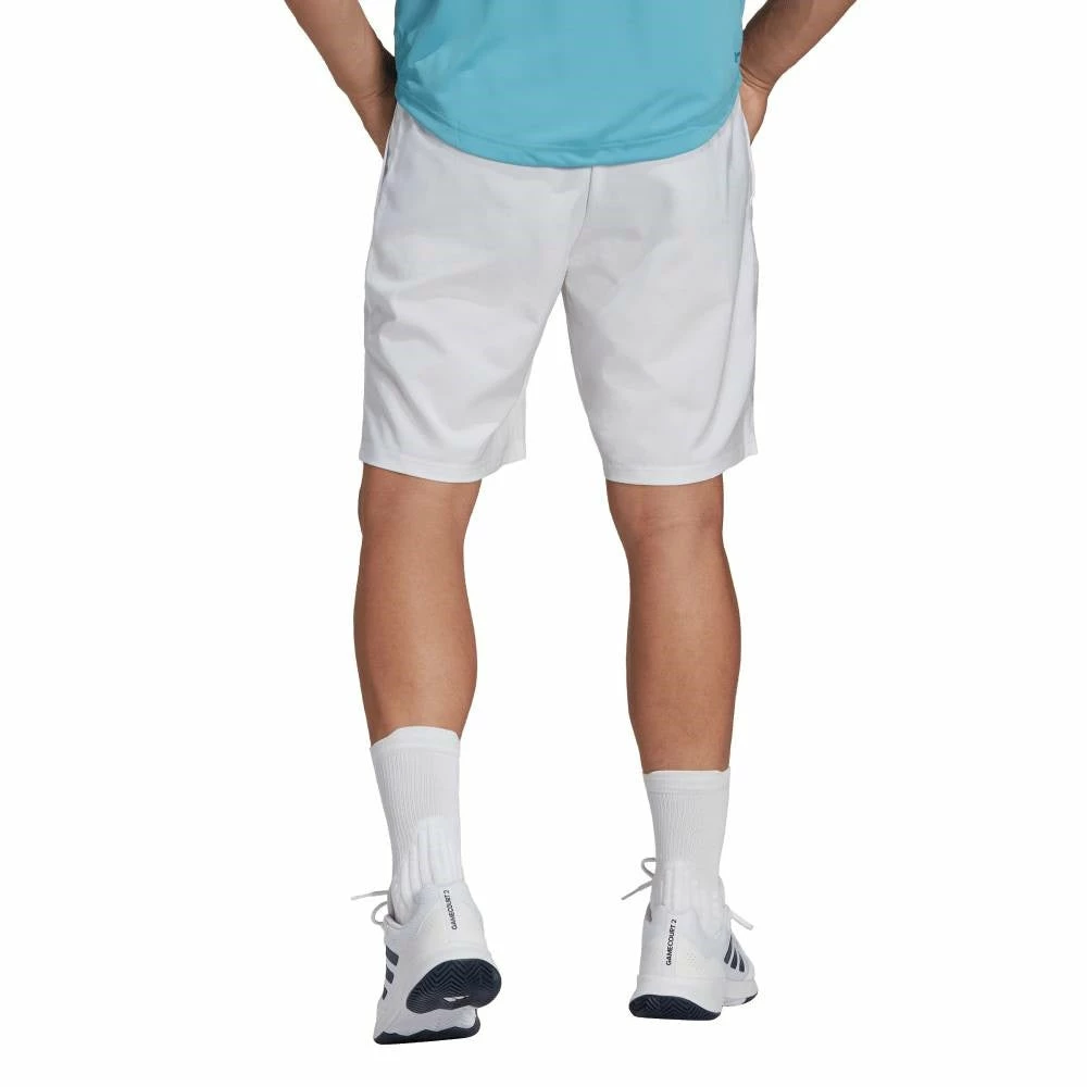 Adidas Men's Club 3 Stripe 7-inch Short (White) - Image 4