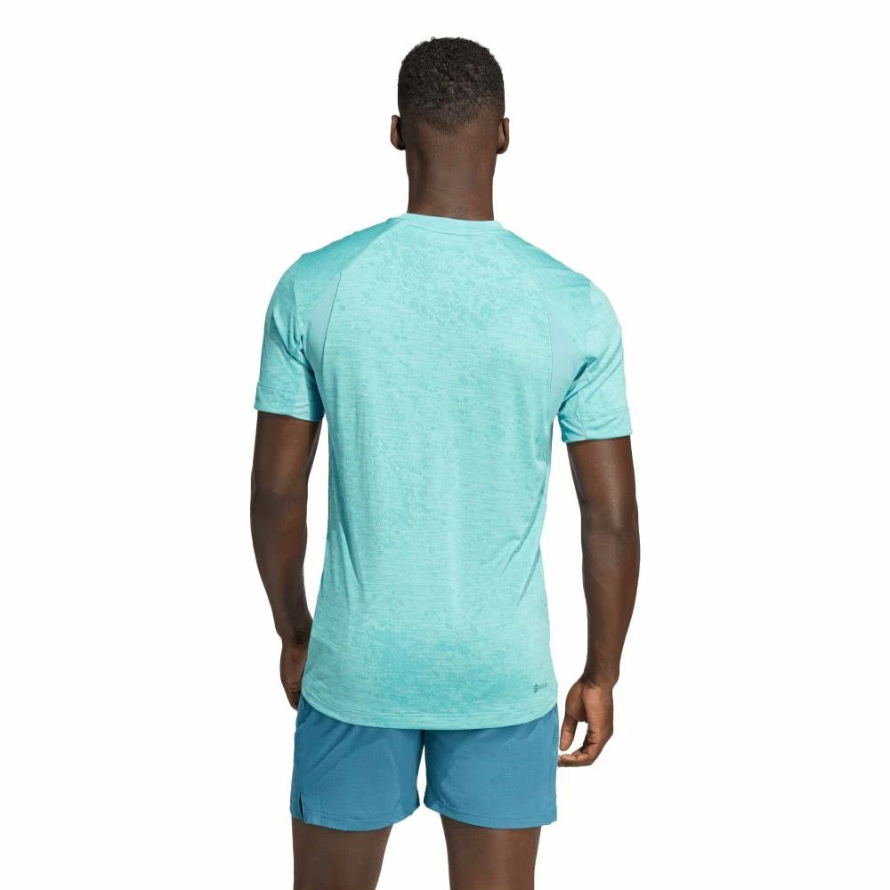 Adidas Men's FreeLift Printed Top (Blue) 4 Adidas Men's FreeLift Printed Top (Blue) - Image 2