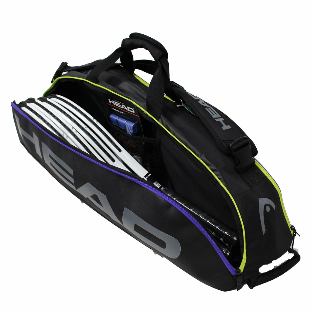 Head Tour Team Combi 6 Pack Racquet Bag (Black/Purple) 5 Head Tour Team Combi 6 Pack Racquet Bag (Black/Purple) - Image 3