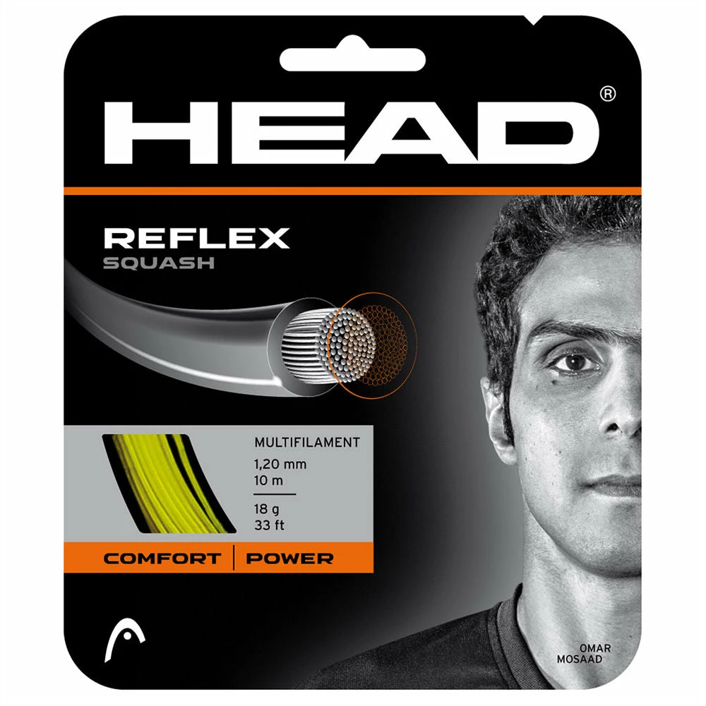 Head Reflex 18 Squash String (Yellow) 3 Head Reflex 18 Squash String (Yellow)