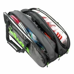 Wilson Super Tour 15 Pack Racquet Bag (Black/Green)