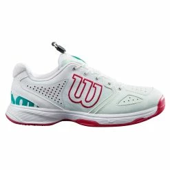 Alternative view of Wilson Kaos QL Junior Tennis Shoe (Smoothing Sea/White)