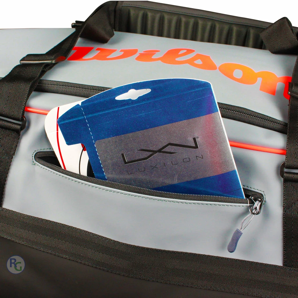 Wilson Clash Duffel Large Racquet Bag (Grey/Black/Infrared) 8 Wilson Clash Duffel Large Racquet Bag (Grey/Black/Infrared) - Image 6