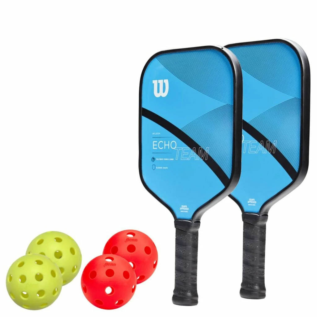 Wilson Echo Team 2 Paddle Pickleball Bundle 3 Wilson Echo Team 2 Paddle Pickleball Bundle