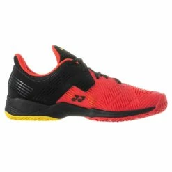 Yonex Power Cushion Sonicage 2 Clay Men's Tennis Shoe (Red/Black)
